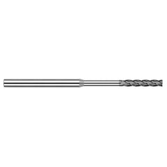 ‎Diamond End Mills for Non-Ferrous Materials - CVD Diamond - 0.1250″ (1/8″) Cutter Diameter × 0.6250″ (5/8″) Length of Cut × 1.2500″ (1-1/4″) Reach Carbide Square End Mill, 4 Flutes, CVD Diamond Coated - Exact Industrial Supply