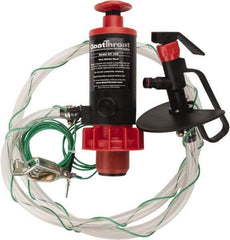 GoatThroat Pumps - 3/8" Outlet, 4 GPM, Polypropylene Hand Operated Transfer Pump - 56" OAL, For up to 55 Gal Drums, For Class I & II Flammable & Combustible Liquids - Eagle Tool & Supply