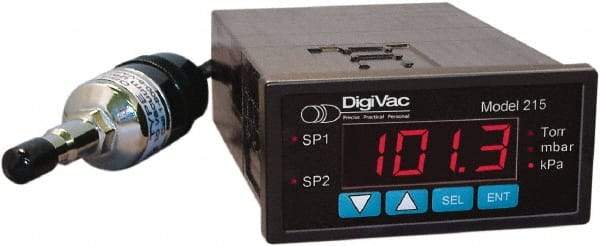 DigiVac - Vacuum Gauges Type: Electronic Vacuum Gauge Vacuum Range: 0.001 - 760 Torr - Eagle Tool & Supply