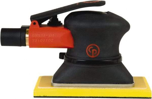 Chicago Pneumatic - 10,000 OPM, 9 CFM Air Consumption, 90 psi Air Pressure, Jitter Bug Air Orbital Sander - Rectangular Pad, 1/4" Inlet - Eagle Tool & Supply