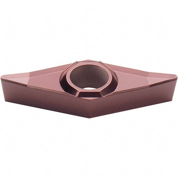 Walter - VCGT220.5 PF2 Grade WXN10 Carbide Turning Insert - TiCN Plus Finish, 35° Diamond, 1/4" Inscr Circle, 1/8" Thick, 0.008" Corner Radius - Eagle Tool & Supply