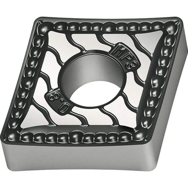Walter - CNMG433 MP3 Grade WPP20S Carbide Turning Insert - TiCN/Al2O3/TiN Finish, 80° Diamond, 1/2" Inscr Circle, 3/16" Thick, 3/64" Corner Radius - Eagle Tool & Supply