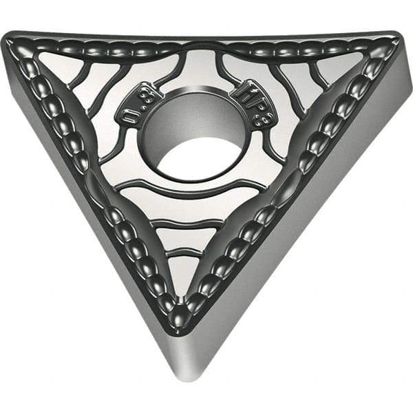Walter - TNMG332 MP3 Grade WPP20S Carbide Turning Insert - TiCN/Al2O3/TiN Finish, 60° Triangle, 3/8" Inscr Circle, 3/16" Thick, 1/32" Corner Radius - Eagle Tool & Supply