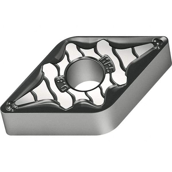 Walter - DNMG442 MP5 Grade WPP30S Carbide Turning Insert - TiCN/Al2O3/TiN Finish, 55° Diamond, 1/2" Inscr Circle, 1/4" Thick, 1/32" Corner Radius - Eagle Tool & Supply