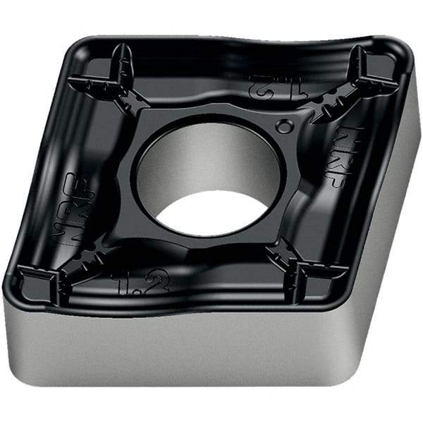 Walter - CNMM544 NRF Grade WPP20S Carbide Turning Insert - TiCN/Al2O3/TiN Finish, 80° Diamond, 5/8" Inscr Circle, 1/4" Thick, 1/16" Corner Radius - Eagle Tool & Supply