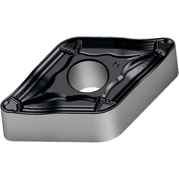 Walter - DNMM443 NRF Grade WPP10S Carbide Turning Insert - TiCN/Al2O3/TiN Finish, 55° Diamond, 1/2" Inscr Circle, 1/4" Thick, 3/64" Corner Radius - Eagle Tool & Supply