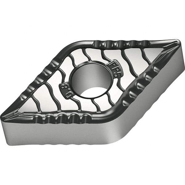 Walter - DNMG441 FP5 Grade WPP10S Carbide Turning Insert - TiCN/Al2O3/TiN Finish, 55° Diamond, 1/2" Inscr Circle, 1/4" Thick, 1/64" Corner Radius - Eagle Tool & Supply