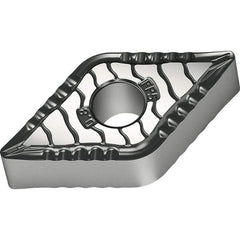 Walter - DNMG441 FP5 Grade WPP10S Carbide Turning Insert - TiCN/Al2O3/TiN Finish, 55° Diamond, 1/2" Inscr Circle, 1/4" Thick, 1/64" Corner Radius - Eagle Tool & Supply