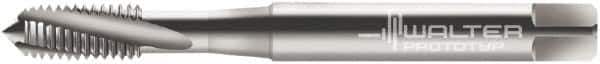 Walter-Prototyp - M8x1.25 Metric 3 Flute 6G Modified Bottoming Spiral Flute Tap - Cobalt, Bright Finish, 90mm OAL, Right Hand Flute, Right Hand Thread, Series 20430 - Exact Industrial Supply