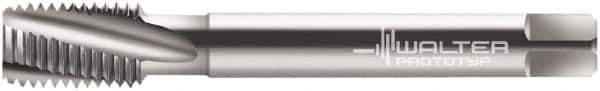 Walter-Prototyp - 1/4-19" BSPP, 4 Flutes, Modified Bottoming Chamfer, Bright Finish, Cobalt British Standard Pipe Tap - 0.4331" Shank Diam, 0.3543" Square Size, Series 24460 - Exact Industrial Supply