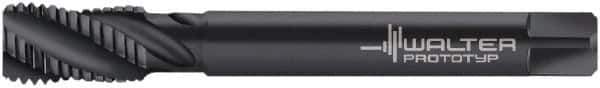 Walter-Prototyp - 1-1/8 - 8 UN 4 Flute 2B Modified Bottoming Spiral Flute Tap - Cobalt, Oxide Finish, 180mm OAL, Right Hand Flute, Right Hand Thread, Series M225632 - Eagle Tool & Supply
