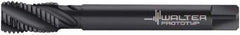 Walter-Prototyp - 1-1/8 - 8 UN 4 Flute 2B Modified Bottoming Spiral Flute Tap - Cobalt, Oxide Finish, 180mm OAL, Right Hand Flute, Right Hand Thread, Series M225632 - Eagle Tool & Supply
