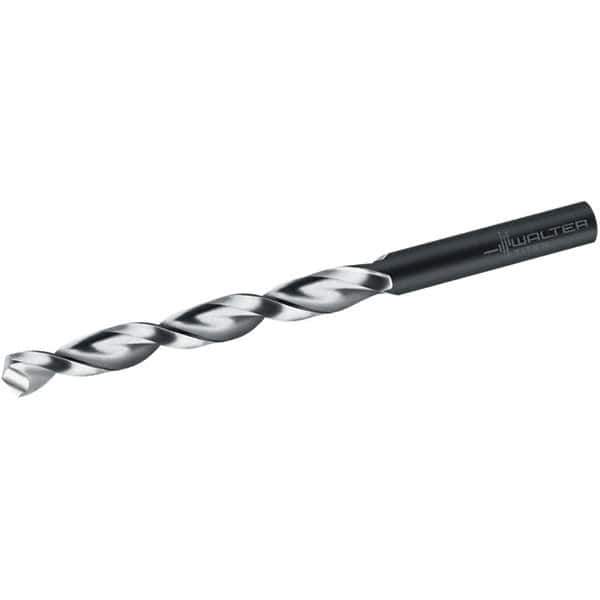Walter-Titex - 15.1mm 130° Cobalt Jobber Drill - Oxide Finish, Right Hand Cut, Parabolic Flute, Straight Shank, 178mm OAL, Alpha XE Point - Eagle Tool & Supply