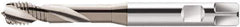 Walter-Prototyp - M5x0.80 Metric 2 Flute 6H Modified Bottoming Spiral Flute Tap - Cobalt, CrN Finish, 70mm OAL, Right Hand Flute, Right Hand Thread, Series S2051604 - Exact Industrial Supply