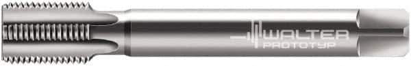 Walter-Prototyp - M22x1.50 Metric Fine 6HX 6 Flute Bright Finish Cobalt Straight Flute Machine Tap - Bottoming, Right Hand Thread, 125mm OAL, 24mm Thread Length, Oversize - Eagle Tool & Supply