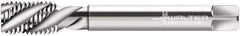 Walter-Prototyp - M24x3.00 Metric 4 Flute 6H Modified Bottoming Spiral Flute Tap - Cobalt, Bright Finish, 160mm OAL, Left Hand Flute, Left Hand Thread, Series P205698 - Eagle Tool & Supply