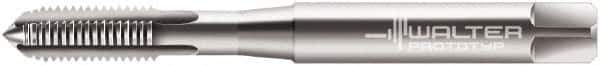 Walter-Prototyp - M3.5x0.35 Metric Fine 6H 3 Flute Bright Finish Cobalt Straight Flute Machine Tap - Modified Bottoming, Right Hand Thread, 56mm OAL, 11mm Thread Length, Oversize - Exact Industrial Supply