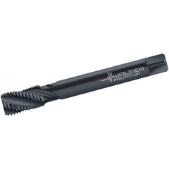 Walter-Prototyp - 1-1/8 - 8 UN 4 Flute 3B Modified Bottoming Spiral Flute Tap - Cobalt, Oxide Finish, 180mm OAL, Right Hand Flute, Right Hand Thread, Series M225532 - Eagle Tool & Supply
