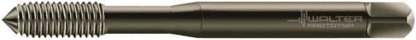 Walter-Prototyp - M1.2x0.25 Metric 6HX Modified Bottoming Thread Forming Tap - Cobalt, Oxide Finish, 40mm OAL, 5.5mm Thread Length, Right Hand Thread, Series D70611 - Eagle Tool & Supply