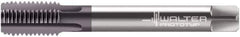 Walter-Prototyp - M10x1.00 Metric Fine 6HX 4 Flute Multilayer TiAlN Finish Solid Carbide Straight Flute Machine Tap - Modified Bottoming, Right Hand Thread, 90mm OAL, 14mm Thread Length, Oversize, Through Coolant - Eagle Tool & Supply