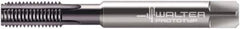 Walter-Prototyp - M6x1.00 Metric 6HX 4 Flute Multilayer TiAlN Finish Solid Carbide Straight Flute Machine Tap - Modified Bottoming, Right Hand Thread, 80mm OAL, 19mm Thread Length, Oversize, Through Coolant - Eagle Tool & Supply