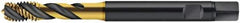 Walter-Prototyp - M8x1.25 Metric 3 Flute 6HX Modified Bottoming Spiral Flute Tap - Cobalt, TiN Finish, 90mm OAL, Right Hand Flute, Right Hand Thread, Series S2051315 - Eagle Tool & Supply