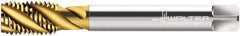 Walter-Prototyp - M16x2.00 Metric 3 Flute 7G Modified Bottoming Spiral Flute Tap - Cobalt, TiN Finish, 110mm OAL, Right Hand Flute, Right Hand Thread, Series P2059905 - Eagle Tool & Supply