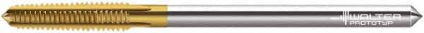 Walter-Prototyp - M6x1.00 Metric, 5 Flutes, TiN Finish, Cobalt, Nut Tap - 271mm Overall Length, 24mm Thread Length - Eagle Tool & Supply