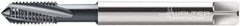 Walter-Prototyp - #10-24 UNC 3 Flute 3B Modified Bottoming Spiral Flute Tap - Cobalt, TiCN Finish, 2-3/8" OAL, Right Hand Flute, Right Hand Thread, Series A2240606 - Eagle Tool & Supply