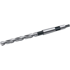 Walter-Titex - 16.5mm, 2MT 130° Point Cobalt Taper Shank Drill Bit - Bright Finish, 125mm Flute Length, 223mm OAL, Spiral Flute, Series A4244 - Eagle Tool & Supply