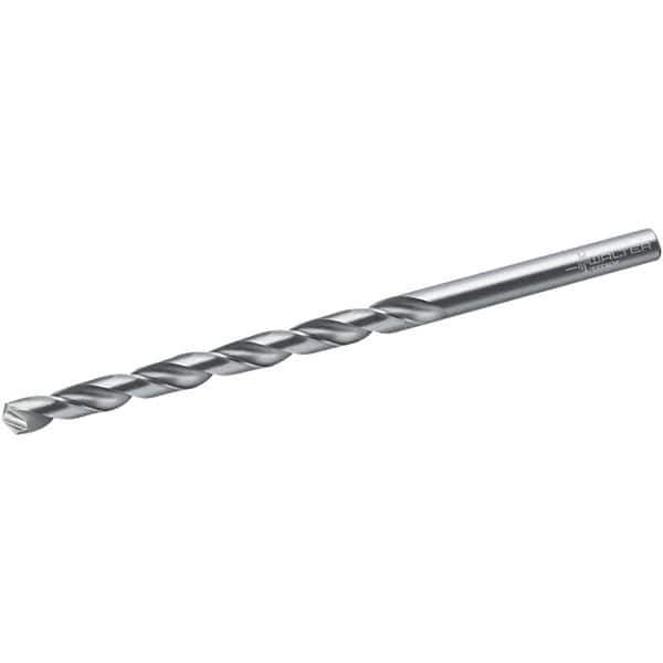 Walter-Titex - 8.8mm, 130° Point, Spiral Flute, Cobalt Taper Length Drill Bit - Bright Finish, 115mm Flute Length, 175mm OAL, Series A1544 - Eagle Tool & Supply
