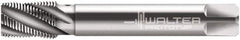 Walter-Prototyp - 1/4-18 NPT, 40° Helix, 3 Flutes, Modified Bottoming Chamfer, Bright Finish, Cobalt, Spiral Flute Pipe Tap - Right Hand Flute, 0.5512" Shank Diam, 0.7874" Thread Length, 0.4331" Square Size, Series 255630 - Eagle Tool & Supply