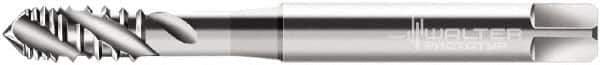 Walter-Prototyp - M4x0.70 Metric 3 Flute 6H Modified Bottoming Spiral Flute Tap - Cobalt, Bright Finish, 63mm OAL, Right Hand Flute, Right Hand Thread, Series P40519 - Exact Industrial Supply