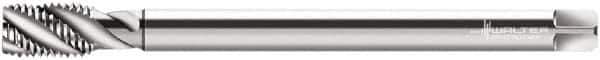 Walter-Prototyp - M8x1.25 Metric 3 Flute 6H Modified Bottoming Spiral Flute Tap - Cobalt, Bright Finish, 180mm OAL, Right Hand Flute, Right Hand Thread, Series P2056935 - Exact Industrial Supply