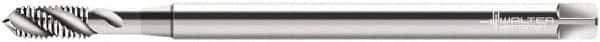 Walter-Prototyp - M6x1.00 Metric 3 Flute 6H Modified Bottoming Spiral Flute Tap - Cobalt, Bright Finish, 160mm OAL, Right Hand Flute, Right Hand Thread, Series P2051935 - Exact Industrial Supply