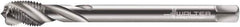 Walter-Prototyp - M22x1.50 Metric Fine 5 Flute 6H Modified Bottoming Spiral Flute Tap - Cobalt, Bright Finish, 125mm OAL, Right Hand Flute, Right Hand Thread, Series 7156770 - Eagle Tool & Supply