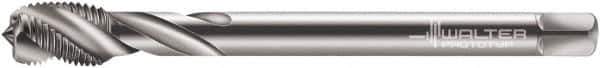 Walter-Prototyp - M24x1.50 Metric Fine 5 Flute 6H Modified Bottoming Spiral Flute Tap - Cobalt, Bright Finish, 140mm OAL, Right Hand Flute, Right Hand Thread, Series 7156770 - Eagle Tool & Supply