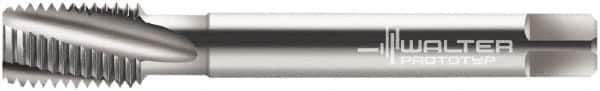 Walter-Prototyp - M16x1.50 Metric Fine 4 Flute 6G Modified Bottoming Spiral Flute Tap - Cobalt, Bright Finish, 100mm OAL, Right Hand Flute, Right Hand Thread, Series 21480 - Exact Industrial Supply