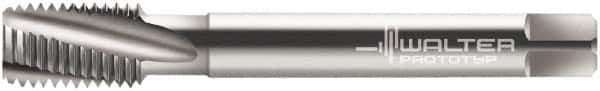 Walter-Prototyp - M16x2.00 Metric 3 Flute 6G Modified Bottoming Spiral Flute Tap - Cobalt, Bright Finish, 110mm OAL, Right Hand Flute, Right Hand Thread, Series 20480 - Eagle Tool & Supply