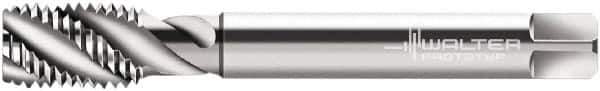 Walter-Prototyp - 3/4-20 UNEF 4 Flute 2B Modified Bottoming Spiral Flute Tap - Cobalt, Bright Finish, 110mm OAL, Right Hand Flute, Right Hand Thread, Series P235692 - Eagle Tool & Supply