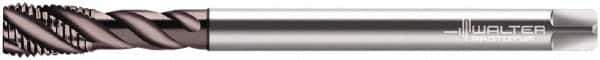 Walter-Prototyp - M10x1.50 Metric 3 Flute 6H Modified Bottoming Spiral Flute Tap - Cobalt, Bright Finish, 160mm OAL, Right Hand Flute, Right Hand Thread, Series P205683 - Exact Industrial Supply