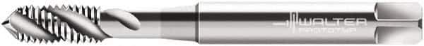 Walter-Prototyp - M5x0.80 Metric 3 Flute 4H Modified Bottoming Spiral Flute Tap - Cobalt, Bright Finish, 70mm OAL, Right Hand Flute, Right Hand Thread, Series P20509 - Exact Industrial Supply