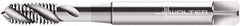 Walter-Prototyp - #5-40 UNC 3 Flute 2B Modified Bottoming Spiral Flute Tap - Cobalt, Bright Finish, 56mm OAL, Right Hand Flute, Right Hand Thread, Series P22519 - Exact Industrial Supply