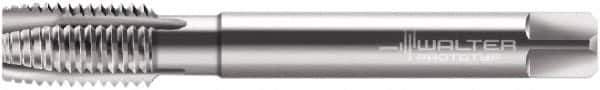 Walter-Prototyp - 9/16-24 UNEF, 4 Flute, Bright Finish, Cobalt Spiral Point Tap - Plug Chamfer, Right Hand Thread, 100mm OAL, 21mm Thread Length, 11mm Shank Diam, 2B Class of Fit, Series P233602 - Exact Industrial Supply