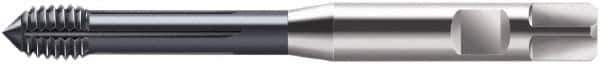Walter-Prototyp - M3x0.50 Metric 6HX Modified Bottoming Thread Forming Tap - Cobalt, TiCN Finish, 70mm OAL, 3mm Thread Length, Right Hand Thread, Series S2061306 - Eagle Tool & Supply