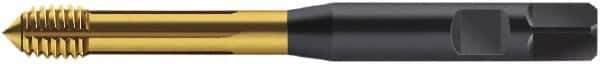 Walter-Prototyp - M6x1.00 Metric 6HX Modified Bottoming Thread Forming Tap - Cobalt, TiN Finish, 80mm OAL, 6mm Thread Length, Right Hand Thread, Series S2061305 - Eagle Tool & Supply