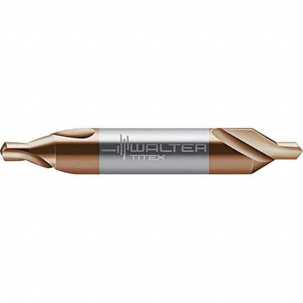 Walter-Titex - Metric Plain Cut 60° Incl Angle Solid Carbide Combo Drill & Countersink - Eagle Tool & Supply