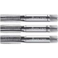 Walter-Prototyp - M5x0.80 Metric, 3 Flute, Modified Bottoming, Plug & Taper, Bright Finish, High Speed Steel Tap Set - Right Hand Cut, 50mm OAL, 0.5118" Thread Length, 6H Class of Fit, Series 30060 - Eagle Tool & Supply