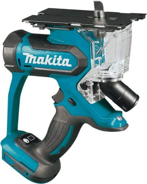 Makita - 18 Volt, 6,000 SPM, 1-3/16" Stroke Length, Lithium-Ion Cordless Jigsaw - 90° Cutting Angle, Series 18V LXT - Eagle Tool & Supply