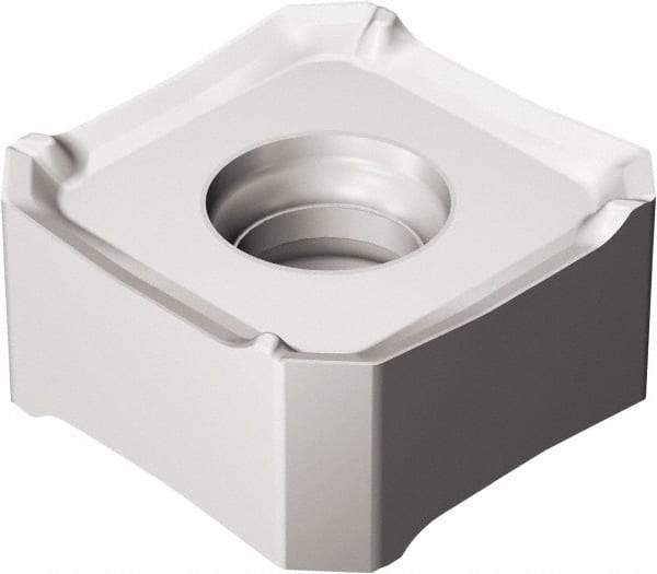 Sandvik Coromant - 345R13T5 ML Grade 1130 Carbide Milling Insert - AlTiCrN Finish, 5.95mm Thick, 13mm Inscribed Circle, 0.8mm Corner Radius - Eagle Tool & Supply